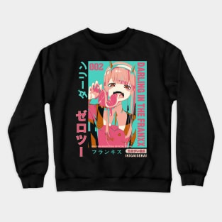 Indulging in Honey-Glazed Meat - Zero Two Crewneck Sweatshirt